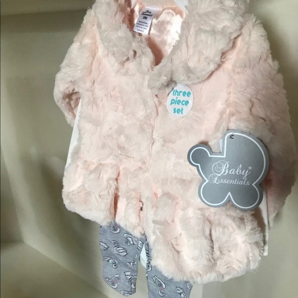 Flamingo Baby Essentials, three piece outfit